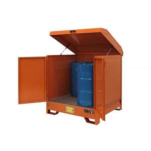 SALL - SEN7040000 Painted steel bunded <b>cabinets</b> for <b>outdoor</b> drum <b>storage</b> - EAN 662641929111 <b>OUTDOOR</b> SECURITY <b>STORAGE</b> - Product Image 4