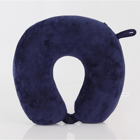Kit de voyage pour avion de voiture Cou Cervical Head Support Soft U Shape Neck Travel Pillow for Sleeping Memory Foam Solid 100% Polyester