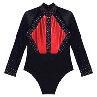6-16 enfants Dancewear moderne enfants scène danse Costume Performance porter filles patinage artistique gymnastique vêtements