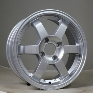 ล้อแม็กซ์ <span class=keywords><strong>TE37</strong></span> ขนาด 14 นิ้ว สำหรับรถยนต์นั่งส่วนบุคคล ขายส่งจากโรงงาน 4X100 4X114.3 แบบโมโนบล็อก - Product Image 2