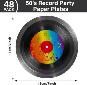 Álbum Retro <span class=keywords><strong>de</strong></span> <span class=keywords><strong>los</strong></span> años 1950, suministros para fiestas temáticas, cumpleaños, Navidad, decoraciones <span class=keywords><strong>de</strong></span> neón <span class=keywords><strong>Rock</strong></span>, plato <span class=keywords><strong>de</strong></span> Acción <span class=keywords><strong>de</strong></span> Gracias, linterna para festivo - Product Image 3