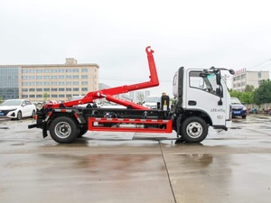 Nouveau camion poubelle diesel de 3 tonnes avec bras de levage à crochet, système roll-on/roll-off, norme d'émission Euro 2 et conteneur compacteur de déchets - Product Image 5