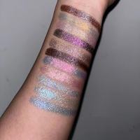 Palette de fards à paupières vegan holographique duochrome multi-duochrome pour les yeux, plus de 300 couleurs disponibles
