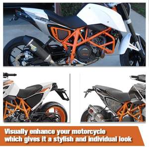 XXUN Carénage de selle arrière de moto, couvre-selle passager arrière pour <span class=keywords><strong>KTM</strong></span> <span class=keywords><strong>Duke</strong></span> <span class=keywords><strong>690</strong></span> R 2013-2015 - Product Image 4