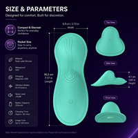 Intelligenter Tragbarer Vibrator für Frauen APP-Gesteuerter Mini-Massager Weiche Silikonoberfläche Wasserdicht Private Label Lieferant