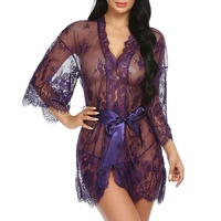 Lingerie Sexy 2025 pour Femme, Nuisette en Dentelle Séduisante et Ensemble Pyjama en Résille