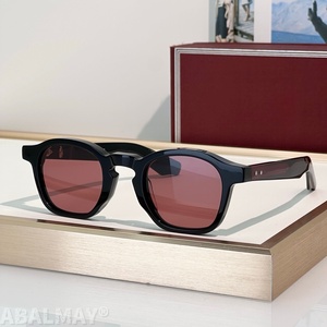JMM ZEPHIRIN 44-25-146 Lunettes de soleil de haute qualité pour hommes et femmes, lunettes de soleil de créateur, style punk classique, luxe, acétate, UV400, avec boîte - Product Image 2