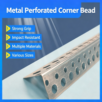 Profilé d'angle en métal expansé galvanisé anti-corrosion pour système de prévention des fissures et renforcement de plafonds en plaques de plâtre