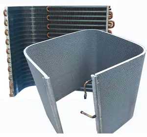 Warmtepomp Ahu Airconditioner Golden Aluminium Fin Koperen Buis L Vorm Verdamper Warmtewisselaar