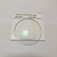 1.56 ASP HMC Lensa Optik Resin Single Vision Berkualitas Tinggi Dua Bagian Anti Sinar Biru UV400 Pelindung Jernih