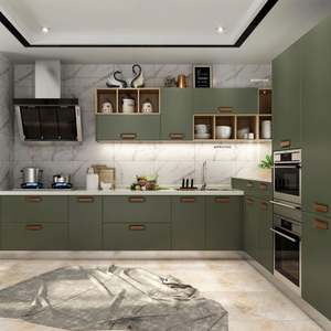 Armoire de cuisine modulaire en acier inoxydable Balom, design moderne - Product Image 1