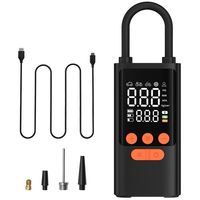 Gonfleur de pneus, compresseur d'air portable, mini pompe à air sans fil avec manomètre numérique 150 PSI, gonflage rapide