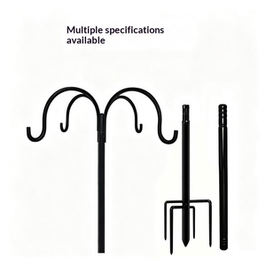 Support de poteau d'alimentation pour oiseaux réglable et robuste avec base à 5 branches, idéal pour l'extérieur - Product Image 3