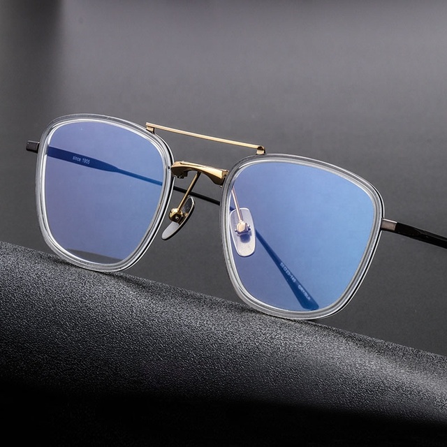 High-Grade Titanium Optical Eyeglasses Fashionable Fancy Spectacles Solid Pattern Eyewear by Manufacturer