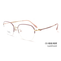 Nouveau modèle de montures de lunettes rondes en métal