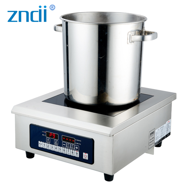 5000W Commercial Induction Cooker Appointment Startup Appointment Shutdown Flat Electric Induction Kitchen Soup Bucket Stove
