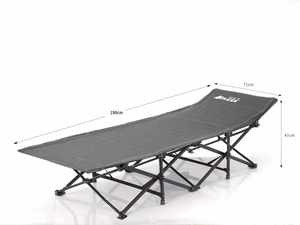 Lit <span class=keywords><strong>de</strong></span> camping gonflable au design moderne avec cadre en <span class=keywords><strong>fer</strong></span> et matelas en mousse Oxford pour la randonnée en plein air et les voyages à la plage - Hitree - Product Image 2