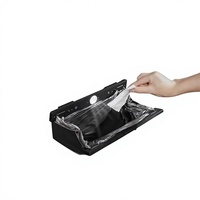 Sac de rangement en cuir pour voiture, sac poubelle pour Tesla, lumières LED, fixation magnétique dédiée pour siège arrière