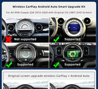 Apple CarPlay sans fil Android Auto NBT CIC EVO pour Mini R55 R56 R57 R58 R59 R60 R61 F54 F55 Cooper Clubman Countryman