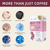Capsules exclusives transfrontalières de biotine et de collagène pour la beauté des cheveux et des soins de la peau, boîte de 92g
