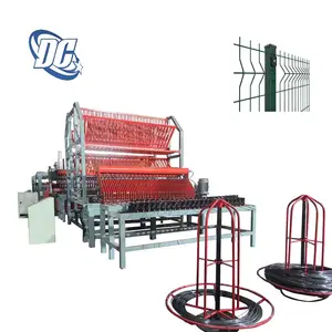 hot sale cheap pneumatic wire roll welded pvc coated fence mesh panel making machine supplier