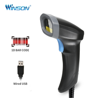 Scanner de documents sans fil industriel, lecteur de codes-barres LED CCD USB série, pistolet scanner de codes-barres