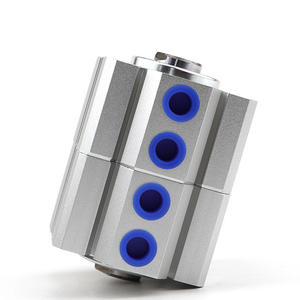 Cylindre pneumatique à double tête synchronisé étape par étape SDAW32/505/10/15/20/25/30/40/50 de type fin avec composant de noyau de piston - Product Image 2