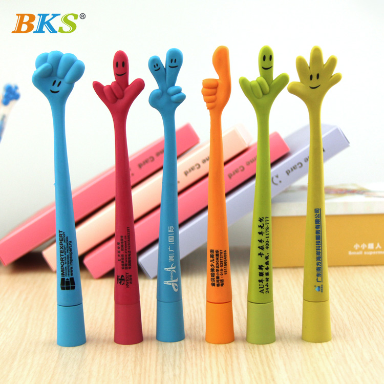 Customizable Logo Multi-Functional Orange Banner Pen 1.0mm Writing Plastic Ballpoint Pen Special Design for Promotions Gifts