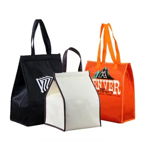 Wholesale Fashionable Durable Pouch Tote Promotional Cake Food Insulated Non Woven Vinyl Cooler Bag