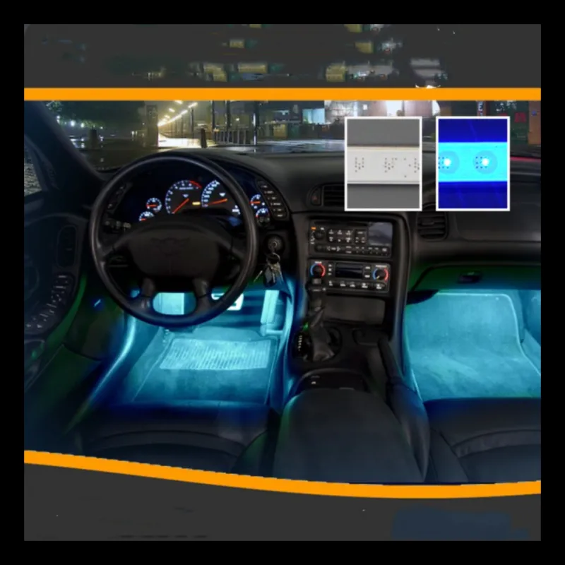 12v Ambient APP Control RGB Full Color Car Interior Ambient COB LED Strip Others Car Light Accessories