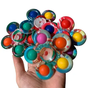 Meilleure vente de jouets pour soulager le Stress, Fidget sensoriel Pop Fidget Toy Push Pop Bubble Fidget Spinner