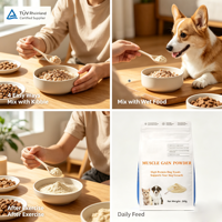 Poudre hyperprotéinée pour la croissance musculaire à absorption rapide pour chiens et chats - Soutien à la force et à la santé de la peau et du pelage - Complément alimentaire pour animaux de compagnie