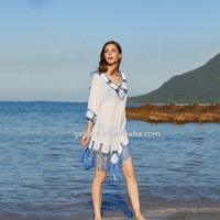 Robes pour femmes grande taille bohèmes de l'usine JINRU, en coton, sexy, pour la plage, maillots de bain, bikinis, vêtements de plage à franges
