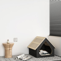 Maison de chat en bois personnalisée et personnalisée mobilier d'intérieur pour animaux de compagnie maison de chat lit en bois nid pour animaux de compagnie lit en bois maison de chat