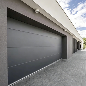 <span class=keywords><strong>Puerta</strong></span> de Garaje Industrial <span class=keywords><strong>Seccional</strong></span> de Doble Hoja de Aluminio y Acero Realgres North American para Dos Autos y Puertas Peatonales - Product Image 1