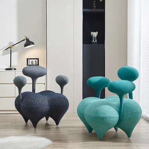 เก้าอี้โซฟาขาทำจากสเตนเลสดีไซน์ใหม่ทำจากไม้จริงสีแดงล้วนแบบลำลอง - Product Image 4