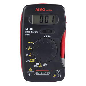Multimètre numérique Aimo Meter M300 200mA courant continu pour usage domestique - Product Image 1