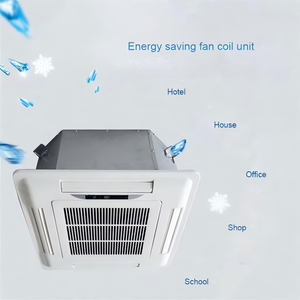 เครื่องปรับอากาศแบบฝังฝ้า 4 ทิศทาง สำหรับทำความเย็นและความร้อน พร้อมพัดลมคอยล์ยูนิต สำหรับบ้านพักอาศัย โรงพยาบาล  พร้อมชิลเลอร์โดยเฉพาะ - Product Image 6