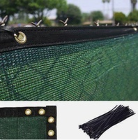 Écran vert foncé de barrière d'intimité/filet coupe-vent/anti filet de vent pour le court de tennis