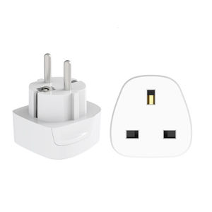 <span class=keywords><strong>Adaptateur</strong></span> de prise <span class=keywords><strong>UK</strong></span> <span class=keywords><strong>vers</strong></span> EU - <span class=keywords><strong>Adaptateur</strong></span> de voyage compact <span class=keywords><strong>UK</strong></span> <span class=keywords><strong>vers</strong></span> EU - <span class=keywords><strong>Adaptateur</strong></span> de voyage <span class=keywords><strong>UK</strong></span> <span class=keywords><strong>vers</strong></span> Allemagne, <span class=keywords><strong>France</strong></span>, Belgique, Suède avec BS8546 - Product Image 1