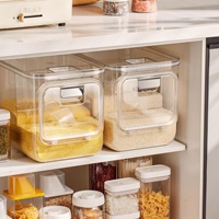 Boîte de rangement hermétique pour riz et farine, grande capacité, en PET moulé par injection, pour armoire de cuisine