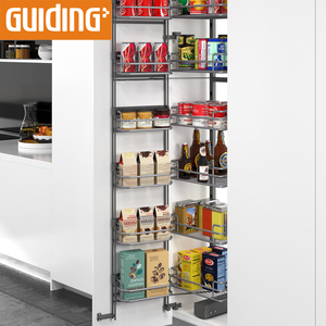 Hohe Larder pro Regal Küchen schränke Base Organizer Schiebe regal regale Pantry Tall Unit Pull Out Basket