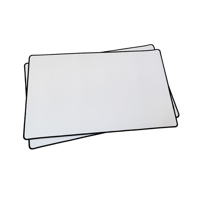 Over Locked Stitched Edge Game Mat White Extended Mouse Pad Material Customized Size Natural Rubber Game Mat Manufacturer