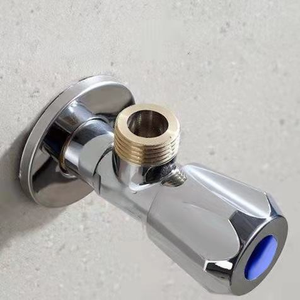 Arrêt d'alimentation droite 3/8 "OD * 1/4" OD cuivre laiton sécurité eau pousser vanne à angle droit - Product Image 6