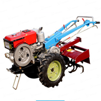 Tractor de 2 ruedas 4wd 10hp 12hp 15hp 18hp, máquina agrícola para caminar a mano
