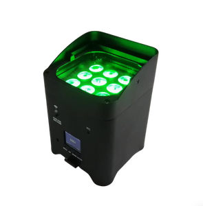 Par <span class=keywords><strong>LED</strong></span> Inalámbrico a Batería 9*18W RGBWA UV 6en1, Luces <span class=keywords><strong>LED</strong></span> para Bodas, Control por Wifi, Aplicación Móvil y <span class=keywords><strong>DMX</strong></span> <span class=keywords><strong>512</strong></span> - Product Image 3