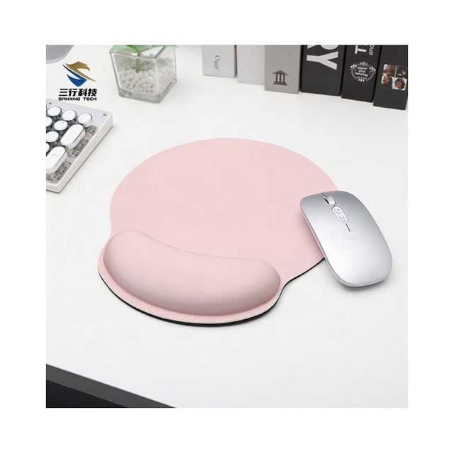Gamer Rubber Gaming Mouse Pad with Wrist Rest Memory Foam Ergonomic Design Anti-Slip Base-Customizable in Stock