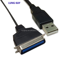 Cable de Impresora Paralelo IEEE 1284, USB a CN36, Conector Macho de 36 Pines, Cable Adaptador para Impresora, Cable de Impresora Paralelo CN36
