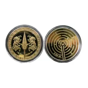 Custom Gold-Plated Zinc Alloy Metal Game Coins For Souvenirs And Metal Crafts Collection