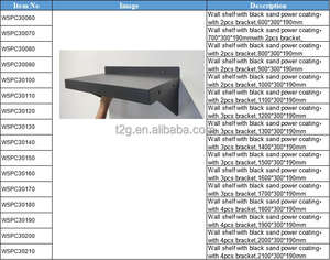Étagères murales en acier inoxydable argenté pour cuisine commerciale NSF 201 304 T2g - Product Image 2
